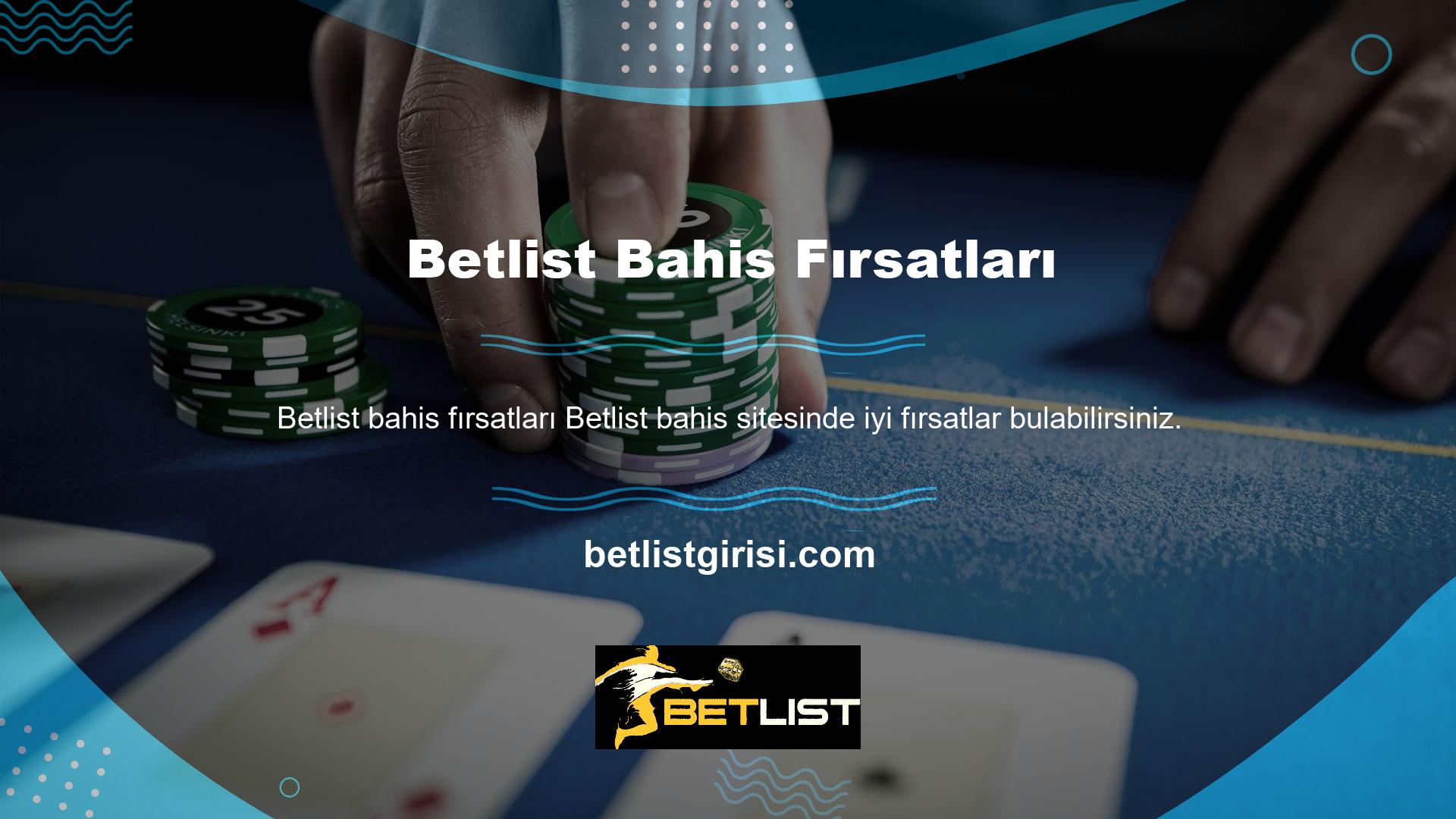 Betlist bahisçileri birçok bahisçi arasında popülerdir çünkü iyi seçimler sunarlar